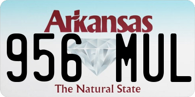 AR license plate 956MUL