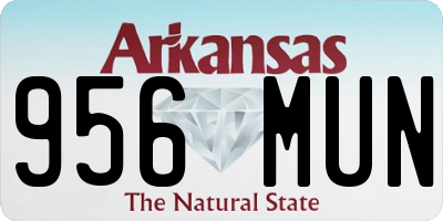 AR license plate 956MUN