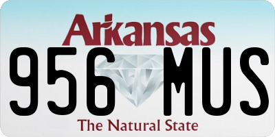 AR license plate 956MUS
