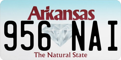 AR license plate 956NAI