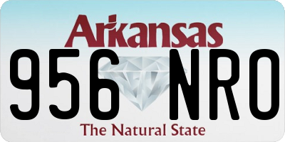 AR license plate 956NRO