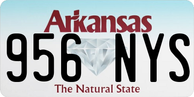 AR license plate 956NYS