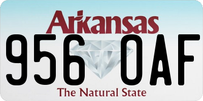 AR license plate 956OAF