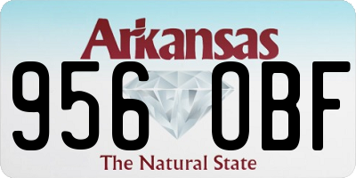 AR license plate 956OBF