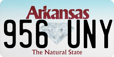 AR license plate 956UNY