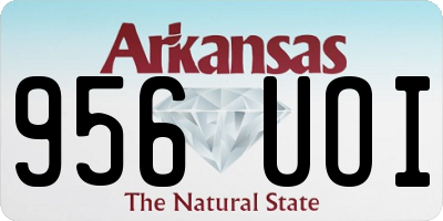 AR license plate 956UOI