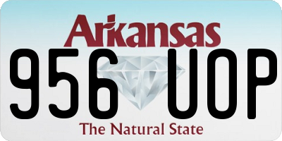 AR license plate 956UOP