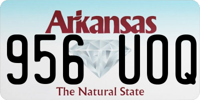 AR license plate 956UOQ