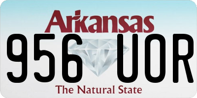 AR license plate 956UOR