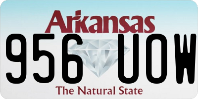 AR license plate 956UOW