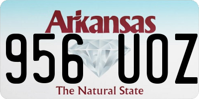 AR license plate 956UOZ