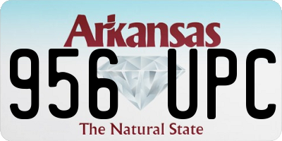 AR license plate 956UPC