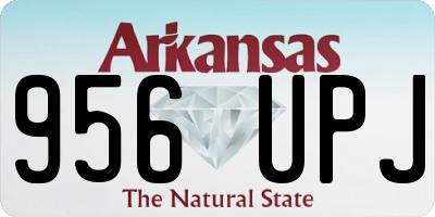 AR license plate 956UPJ