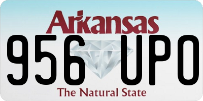 AR license plate 956UPO