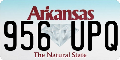 AR license plate 956UPQ