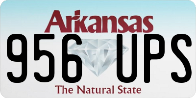 AR license plate 956UPS