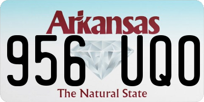 AR license plate 956UQO