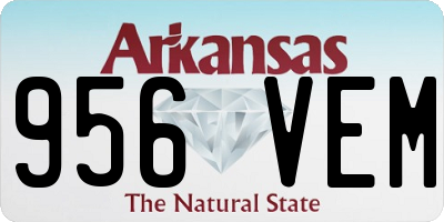 AR license plate 956VEM