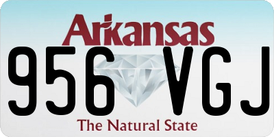 AR license plate 956VGJ