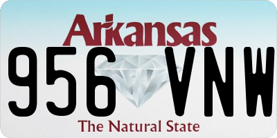 AR license plate 956VNW