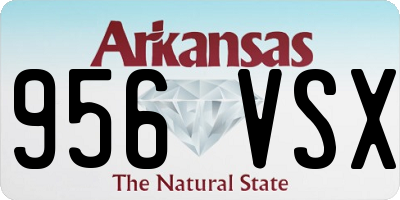 AR license plate 956VSX