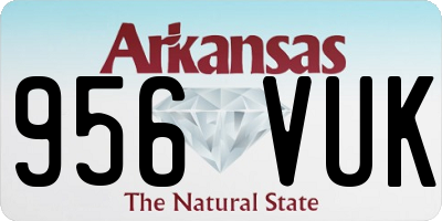 AR license plate 956VUK