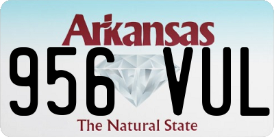 AR license plate 956VUL