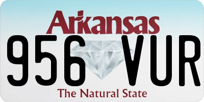 AR license plate 956VUR