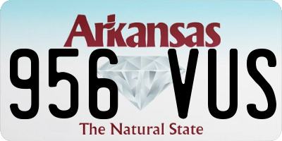AR license plate 956VUS