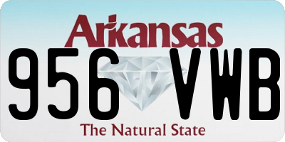 AR license plate 956VWB