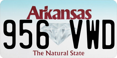 AR license plate 956VWD