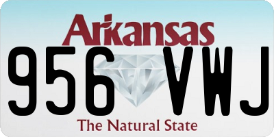 AR license plate 956VWJ