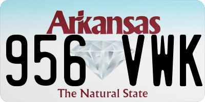 AR license plate 956VWK