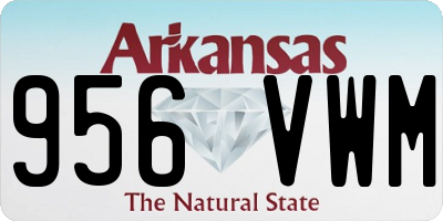 AR license plate 956VWM