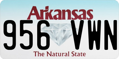 AR license plate 956VWN