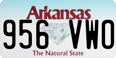 AR license plate 956VWO