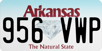 AR license plate 956VWP