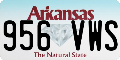 AR license plate 956VWS