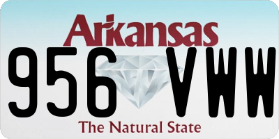 AR license plate 956VWW