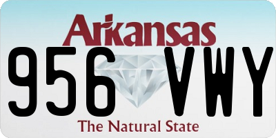 AR license plate 956VWY
