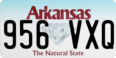 AR license plate 956VXQ