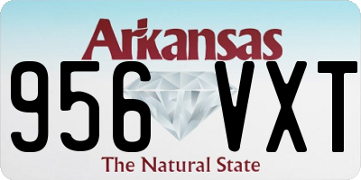 AR license plate 956VXT