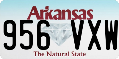 AR license plate 956VXW