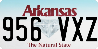 AR license plate 956VXZ