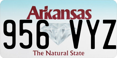 AR license plate 956VYZ