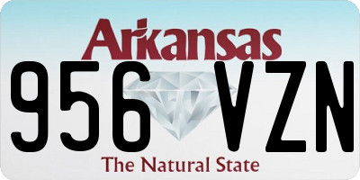 AR license plate 956VZN