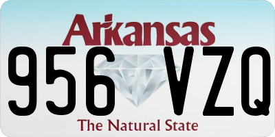 AR license plate 956VZQ