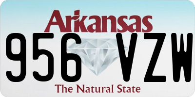 AR license plate 956VZW
