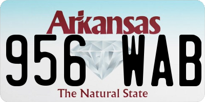 AR license plate 956WAB