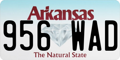 AR license plate 956WAD